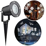 TEDD Christmas Snowflakes Projector Light Led Landscape Waterproof Lamp Stage Spotlight Moving Light Outdoor Indoor for Xmas Garden Holiday House Show Home Wall Party Wedding Decorations