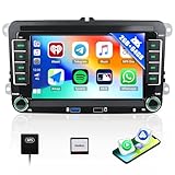 CAMECHO 2G+64G Android 13 Car Stereo for VW Polo Caddy Tiguan Transporter T5 Golf 5 6 Skoda Octavia Seat with Wireless Carplay Android Auto, 7" Touch Screen Bluetooth Car Radio with GPS WiFi FM USB