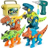 Dreamon Take Apart Dinosaur Toys for Kids with Storage Box Electric Drill DIY Construction Build Set Educational STEM for Boys Girls 3 Years and Up