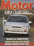Motor magazine 4 October 1986 featuring Porsche, Toyota MR2, Mazda road test, Rover