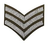 Uniform Store London Chevron Sergeant Stripes Future Army Dress FAD Military Rank 3 Bars A0802 Khaki