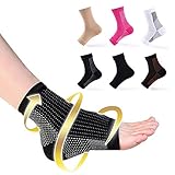 6 pairs Dr Sock Soothers Socks Anti Fatigue Compression Foot Sleeve Support Brace Sock (6 colors, L/XL)