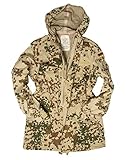 viz-uk wear Genuine German Military Issue Tropical Camo Zip fronted Combat Field Jacket With Hood Grade 1 (XS - 90cm)