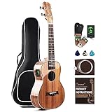 Caramel CT103 High Gloss Tenor Acoustic & Electric Ukulele with Full Set Accessories