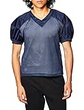 Champro Men's Time Out Adult Football Practice Jersey for Training, Scrimmage Games Polyester, Navy, X-Large