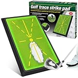 Hirabbi Golf Swing Mat for Training – Improve Your Swing with Instant Feedback | Indoor/Outdoor Golf Practice Mat | Anti-Slip Base, Durable Impact Velvet | Ideal Golf Training Aids for All Golfer