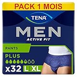 Tena Men Active Fit Pants, Blue, Large/X-Large, Case Pack of 32(4x8)