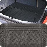 MP Essentials Black Heavy Duty Rubber 'Trim to fit' Boot Protection Liner Mat for Daihatsu Hijet (1960>)