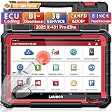 LAUNCH X431 PRO Elite OBD2 Scanner Professional OBD-Scanner, ECU Coding,Bidirectional All System Diagnostic,38+Reset,CANFD&DOIP FCA Autoauth,V.A.G. Guided Function,2 Years Software Update