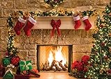AIIKES 7x5FT Merry Christmas Backdrop Tree Sock Gift Family Party Decorations Backdrops Happy New Year Xmas Fireplace Theme Photography Background Pictures Banner Studio Decor Booth Props 11-209