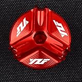 YIJIEBAO Motorcycle Engine Oil Filter Cup Plug Cover Screw Moto Parts Fit For Yamaha YZF R1 1998-2015 YZF R3 R125 2015-2019 YZF R6 1999-2016 Accessories(Red)