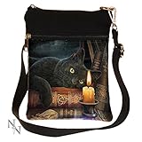 Nemesis Now Witching Hour Lisa Parker Shoulder Bag 23cm Brown, PU and Canvas