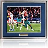 Memorabilia Kings Lucas Moura Hand Signed 16x12'' Tottenham Photograph AFTAL Certified