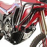 GP Kompozit Engine Guard Crash Bar Protection Black Full Set Compatible For Honda CRF250 Rally / CRF300 Rally 2021-2024