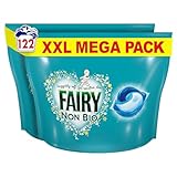 Fairy Non Bio All-in-1 PODS Laundry Detergent Washing Liquid Tablets / Capsules, 122 Washes (61x2), For Sensitive Skin