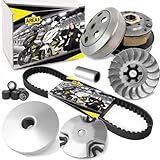 Area1 Variomatic set with V-belt and converter for scooters with 50cc 2T Minarelli engine. Compatible with Yamaha Aerox Neos Jog MBK Nitro Ovetto MachG Booster, Beta KTM Benelli, Aprilia up to 2000