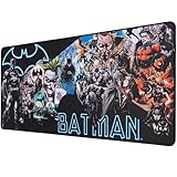 DC Comics Batman - Mouse Pad XXL 90 mm x 40 mm - Gift Batman gaming desk mat under official licence