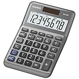 CASIO MS-80F Desk Calculator 8-Digit, Metal Front, Tax, Currency