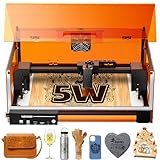Laser Engraver, L2 MAX 5W Laser Engraving Machine with 0.01mm High Precision 300x300mm Bed Size, Laser Cutter and Engraver Machine for Wood Coated Metal Glass Leather (Class 1 & Output 5000mW)