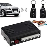 AUTOUTLET Universal Car Keyless Entry System Vehicle Remote Control Central Door Lock Unlock Kit with 2 Remote Controllers 60-80 Meter