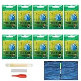 50pcs Night Fishing Glow Sticks - High Visibility Fishing Float Glow Sticks for Night Fishing 30m Visibility 10-12 Hours Glow Time Waterproof Night Fishing Bite Alarm, 4.5 X 37mm, Energy Class A+++