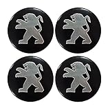 PEUGEOT WHEEL CENTRE STICKER BADGE LOGO ALLOYS WHEEL CAP STICKER WHEEL TRIMS SET OF 4