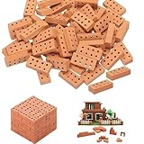100 Pcs Mini Bricks, Sim Bricks, Micro Bricks for Garden, 8 Hole Brick, 8-Hole Building Bricks for DIY Dollhouse Garden Ornaments Micro Landscape Accessories