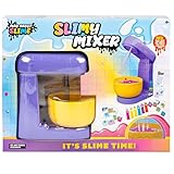 New Hand-Powered Slimy Mixer Playset for Kids, DIY Sensory Slime Making Kit with Mixing Bowl, Dyes, Foam Balls, Sand & Pom Poms, Slime Mixing Machine kit with Accessories for Boys & Girls – Ages 6+.