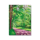 David Hockney Posters Arrival Of Spring Canvas Wall Art David Hockney Prints Abstract Painting For Living Room Decor Picture 50x70cmx1 No Frame
