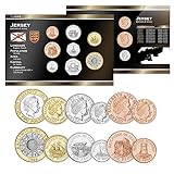 God Save The Queen Jersey 8 Uncirculated Coin Set 1p 2p 5p 10p 20p 50p 1 2