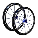 VetEur 24Inch Sports Wheelchair Rear Wheels, Wheelchair Wheel Replacement, Quick Release Rear Wheels, Inflatable Wheel Accessories, Aluminum Hub, Set of 2/Orange