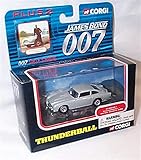 Corgi james bond 007 Thunderball Aston Martin DB5 car and data cards set 1:50ish scale diecast model