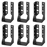 TSSS 6 PCS 47 x 97 mm Joist Hangers, Timber to Timber 47mm, Fit 47mm x 100mm Timber, Concealed Flange Joist Hanger