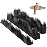 4.02M Fence Wall Spikes Plastic Prikkastrip 12pcs Anti Climb Spikes Garden Security 13.2FT Birds Cats Repellent Burglar Intruder Deterrent
