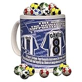 West Bromwich Albion Personalised Football Shirt Mug Gift with Chocolate Footballs