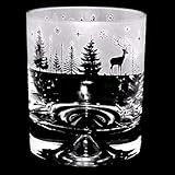 Milford Collection Animo Glass Winter Wonderland Whisky Tumbler