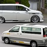 Car Door Side Stickers, For Nissan Elgrand E50 E51 E52 2.5 3.5 Parts Camper Van Graphics Auto Tuning Accessories Vinyl Decals