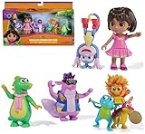 Dora, Fantastic Friends Gift Pack with Dora, Boots, Tico, Isa, and the Fiesta Trio, Toy Figures, Kids Toys for Girls and Boys Ages 3 and Up