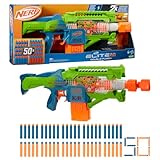 Nerf Elite 2.0 Double Punch Motorised Dart Blaster Toy For Kids | Rapid Alternating Barrels | with 50 Elite Foam Darts | Double Clip Blasting | Outdoor Games Gift Idea for 8+ Year Old Boys and Girls