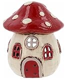 Village Pottery Toadstool House Tealight Holder