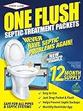 Septic Tank Treatment - 1 Year Supply of Septic Treatment- Dissolvable Septic Tank Treatment Packets - Use Septic Treatment Enzymes Packets Monthly to Prevent Expensive Septic Tank System Backups