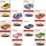 Hot Wheels Flying Customs 1:72 Scale Diecast Set of All 8 Cars - Nissan Skyline RS, 13 Copo Camaro, 68 Nova, Custom 72 Chevy Luv, 71 Datsun 510, 57 T-Bird, Audacious & Custom 69 VW Squareback - Set 3
