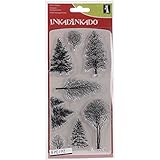 Inkadinkado Clear Stamps 4 x 8-inch-Woodland Wonderland