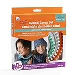 Authentic Knitting Board KB8150 'Premium' Chunky Round Knitting Loom Set, 5/8" Gauge