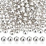 DICOSMETIC 300Pcs Disco Bead 8mm Mirror Ball Beads Plastic Faceted Round Beads Sparkly Focal Bead for Bracelet Necklace Earrings Jewelry Making 70s 80s Costume DJ Party DIY