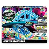 Totally Tracks Starter Glow in the Dark Race Track Set - 160 Piece Car Racing Playset for Children from 5 Years