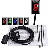 MOQIAOSEIKO Motorcycle Gear Shift Indicator Compatible with Kawasaki Z750 Z 750 Z1000 2007 2008 2009 ECU Plug Direct Mount 1-6