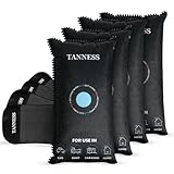 Tanness 4 Pack x 1kg Car Dehumidifier Bags with Anti-Slip Pads - Essential Accessories, Moisture Absorber, Reusable, Recharges in Microwave - Multipurpose for Car, Home, All Spaces & Vehicles