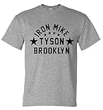 Iron Mike Tyson Brooklyn Boxing Inspired Gym Training Mens T-Shirt (X-Large) Sports Grey