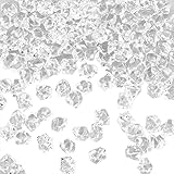 SZCXDKJ 200Pcs Clear Fake Crushed Ice Stoness, Fake Crystal Stones Ice Sparkly Stoness Fake Diamonds Plastic Ice Cubes Gems for Vase Fillers Table Decoration Wedding Display DIY Arts Crafts